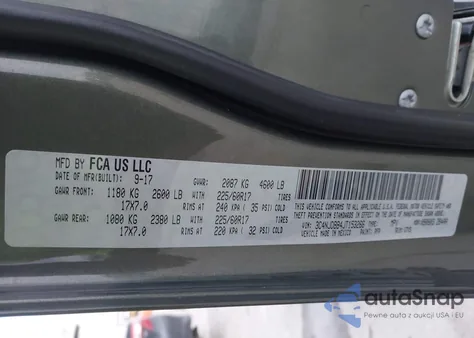 2018 Jeep Compass Latitude 4X4 z USA, uszkodzony, nr VIN 3C4NJDBB4JT153266